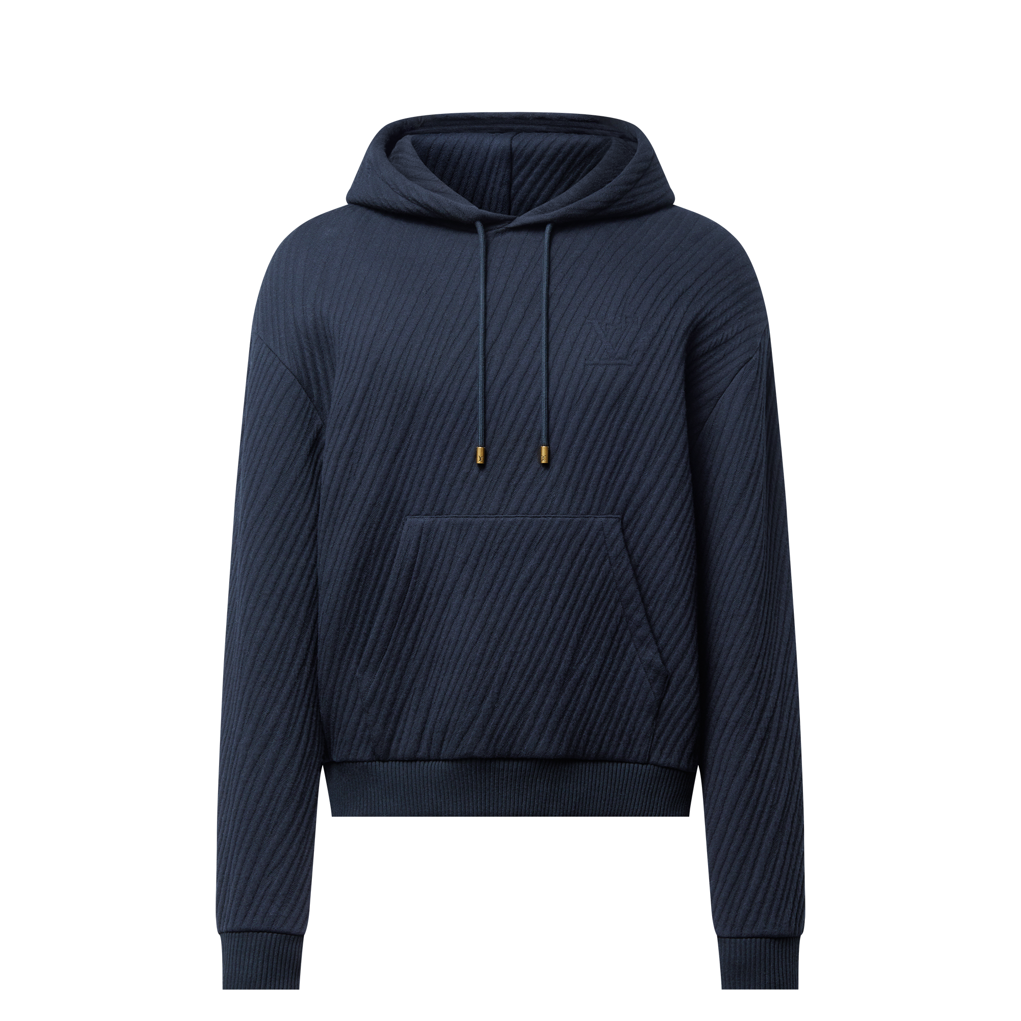Textured Jacquard Jersey Hoodie  in Men