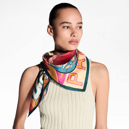 Through The Window Square 90 S00 in Women's Accessories Silk Squares and Bandeaux collections by Louis Vuitton (Product zoom)