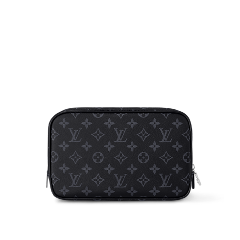 Toilet Pouch GM Monogram Eclipse Canvas in Men's Travel Travel Accessories and Organisers collections by Louis Vuitton (Product zoom)