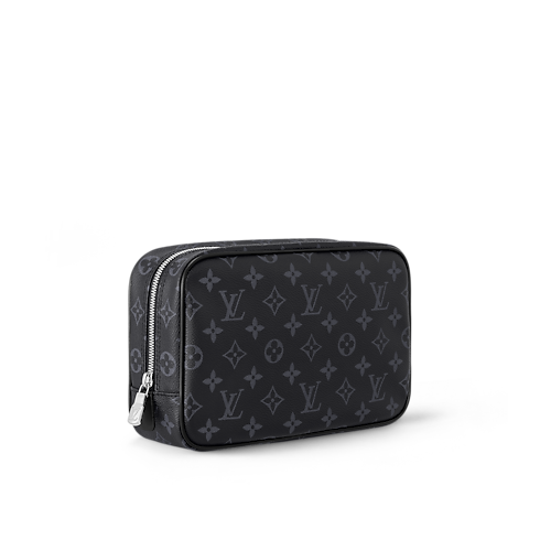 Toilet Pouch GM Monogram Eclipse Canvas in Men's Travel Travel Accessories and Organisers collections by Louis Vuitton (Product zoom)