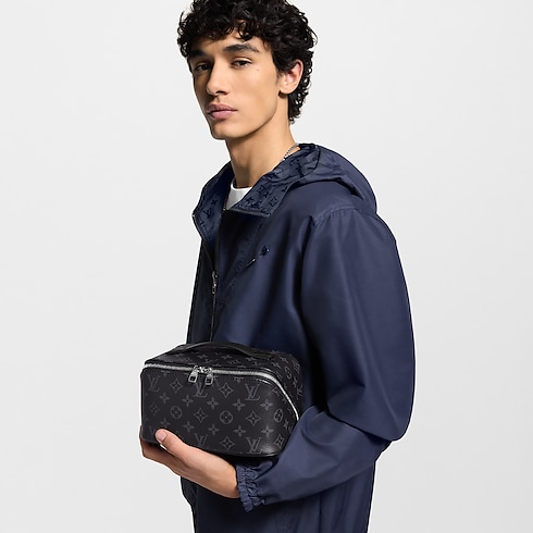Toiletry Bag Monogram Eclipse Canvas in Men's Travel Travel Accessories and Organisers collections by Louis Vuitton (Product zoom)