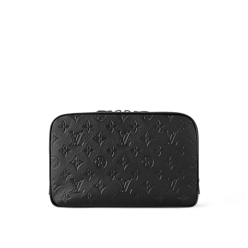 Toiletry Pouch GM Monogram Shadow Leather in Men's Travel Travel Accessories and Organisers collections by Louis Vuitton (Product zoom)