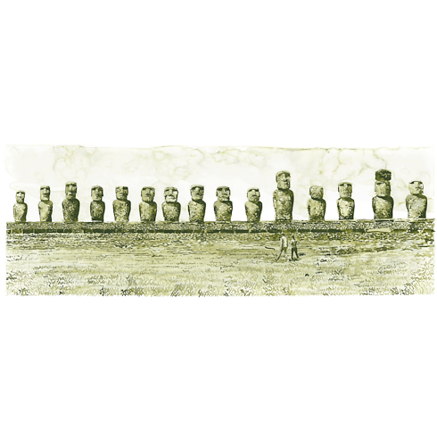 Travel Book Easter Island in Trunks, Travel and Home's Library Travel Book collections by Louis Vuitton (Product zoom)