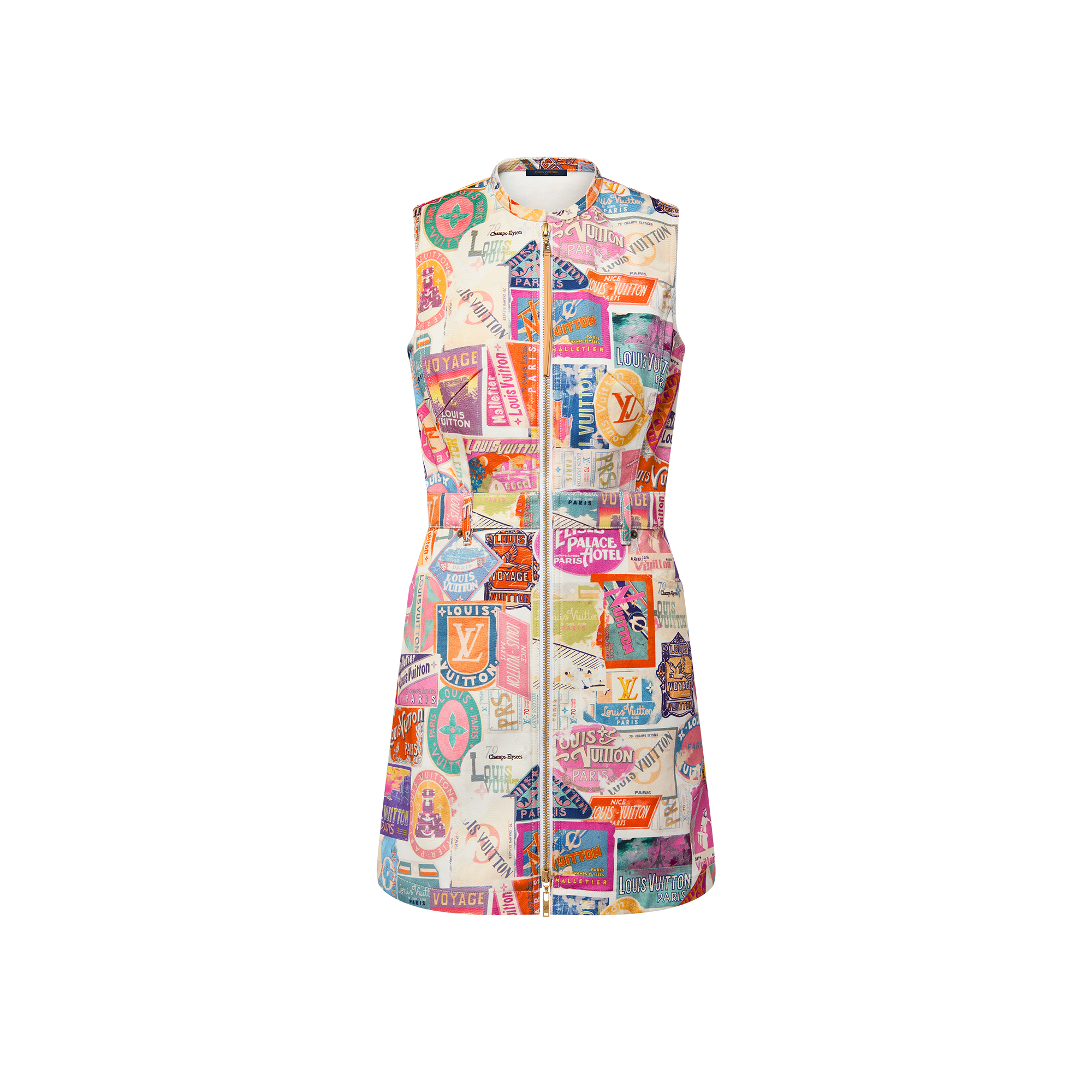 Travel Patch Zip-Up Dress  in Women