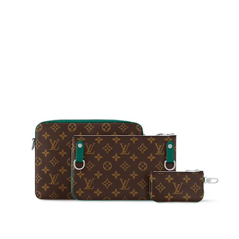 Trio Messenger Monogram Macassar Canvas in Bags and Small Leather Goods's Men Bags Newness collections by Louis Vuitton (Product zoom)