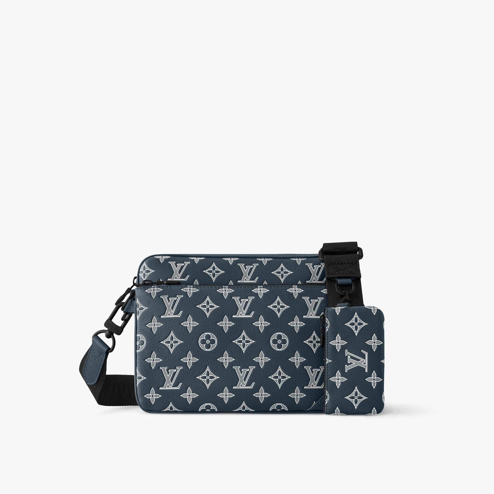 Trio Messenger Monogram Shadow Leather Bags M24753 LOUIS VUITTON