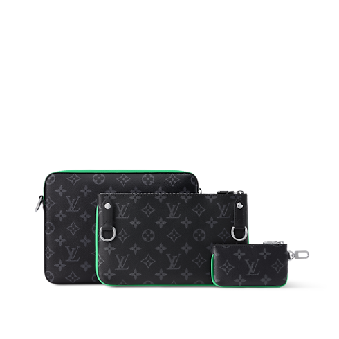 Trio Messenger Monogram Eclipse in Bags and Small Leather Goods's Men Bags Newness collections by Louis Vuitton (Product zoom)