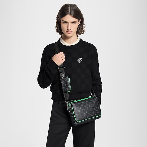 Trio Messenger Monogram Eclipse in Bags and Small Leather Goods's Men Bags Newness collections by Louis Vuitton (Product zoom)