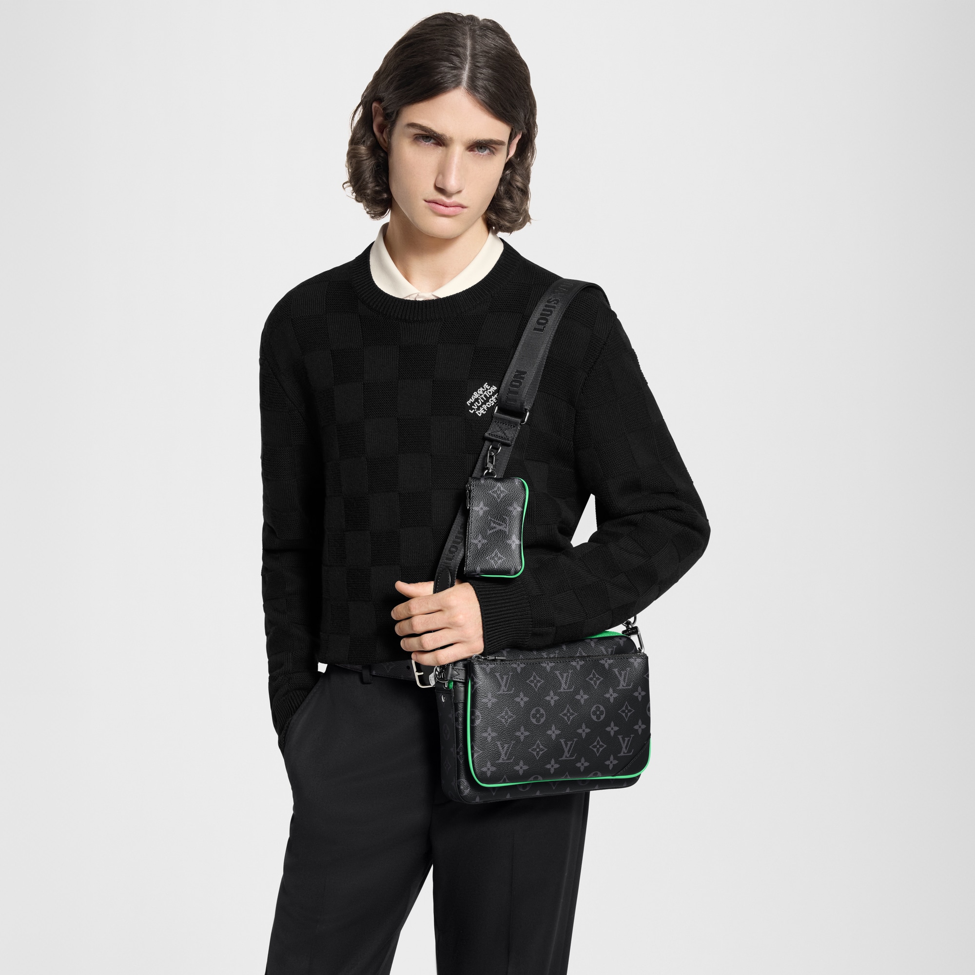 Trio Messenger Monogram Eclipse Canvas in Bags and Small Leather Goods