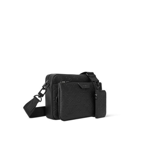 Trio Messenger Monogram Shadow Leather in Bags and Small Leather Goods's Men Bags Newness collections by Louis Vuitton (Product zoom)