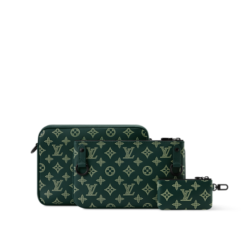 Trio Messenger Monogram Shadow Leather in Bags and Small Leather Goods's Men Bags Newness collections by Louis Vuitton (Product zoom)