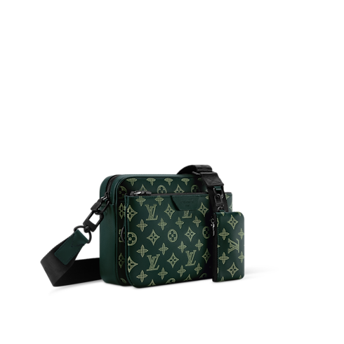 Trio Messenger Monogram Shadow Leather in Bags and Small Leather Goods's Men Bags Newness collections by Louis Vuitton (Product zoom)
