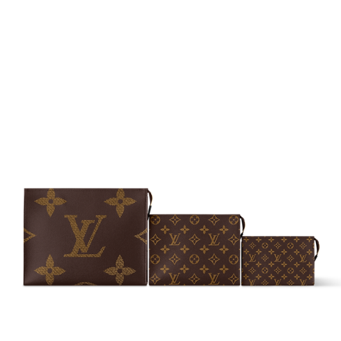Trio Toilet Pouch Other Monogram Canvas in Men's Travel Travel Accessories and Organisers collections by Louis Vuitton (Product zoom)
