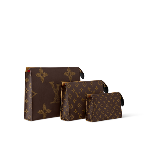 Trio Toilet Pouch Other Monogram Canvas in Men's Travel Travel Accessories and Organisers collections by Louis Vuitton (Product zoom)