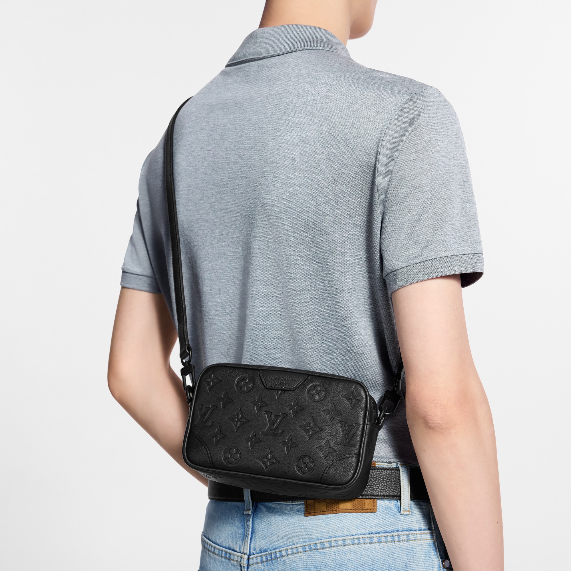 Trocadéro Wearable Wallet Monogram Shadow Leather in Men