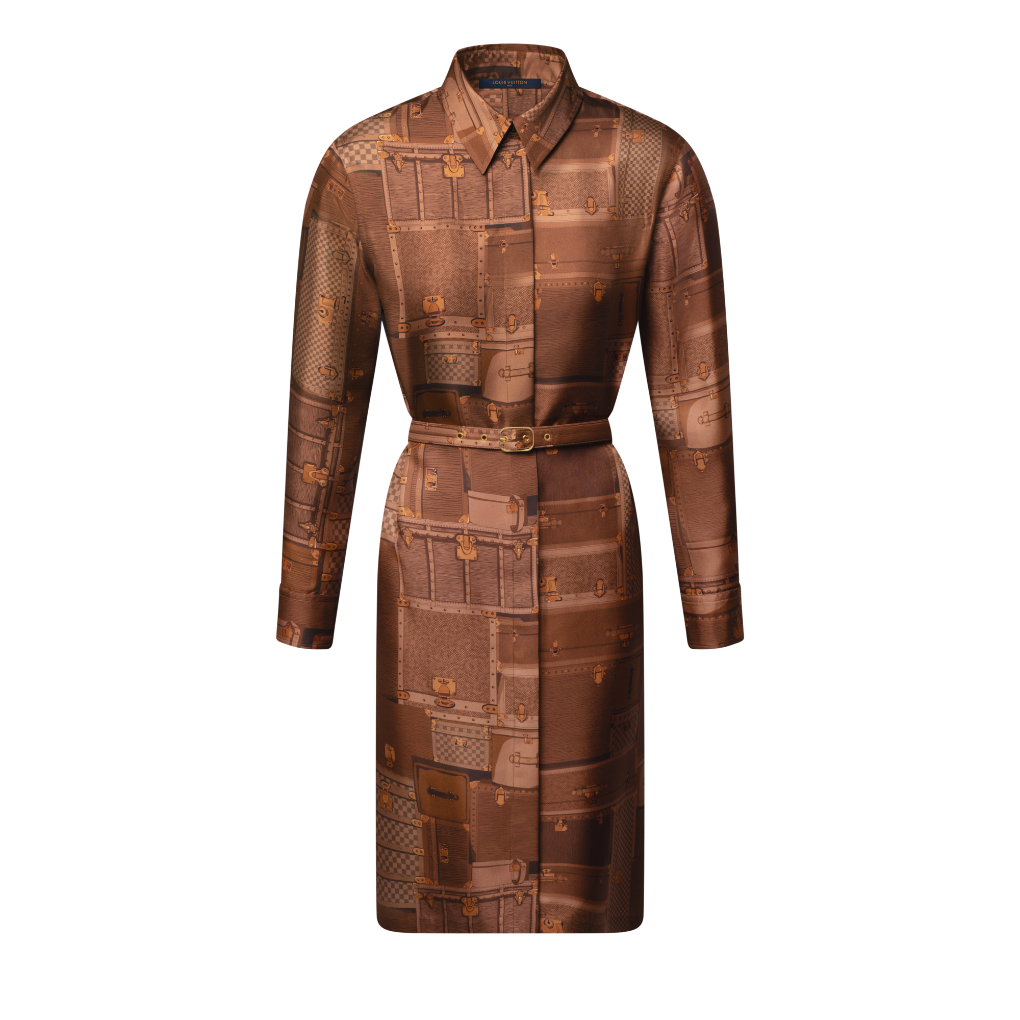 Trunk Print Shirt Dress  in Women