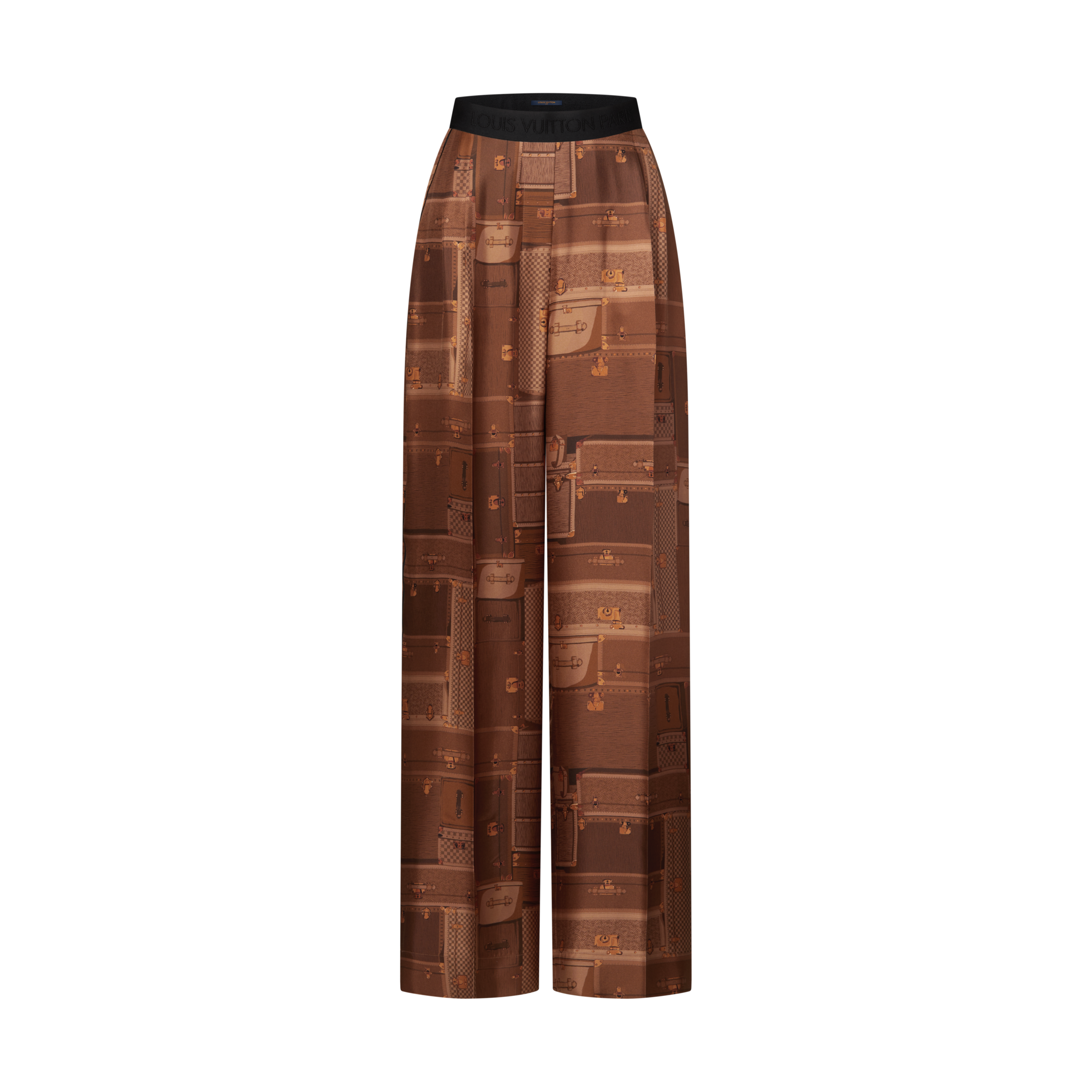 Trunk Print Wide-Leg Pants  in Women