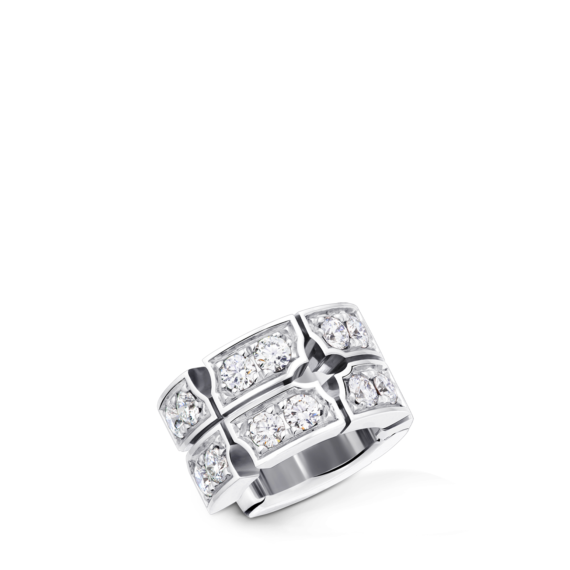 Tumbler Earcuff, White Gold and Diamonds  in Jewellery