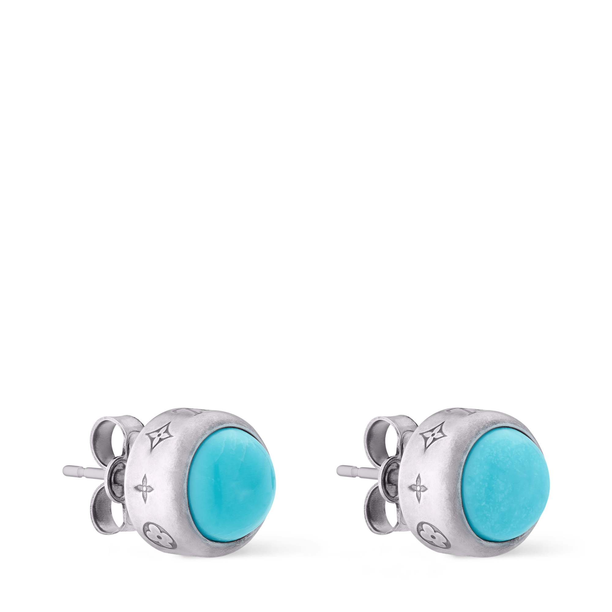 Turquoise Rodeo Earrings S00 in Men