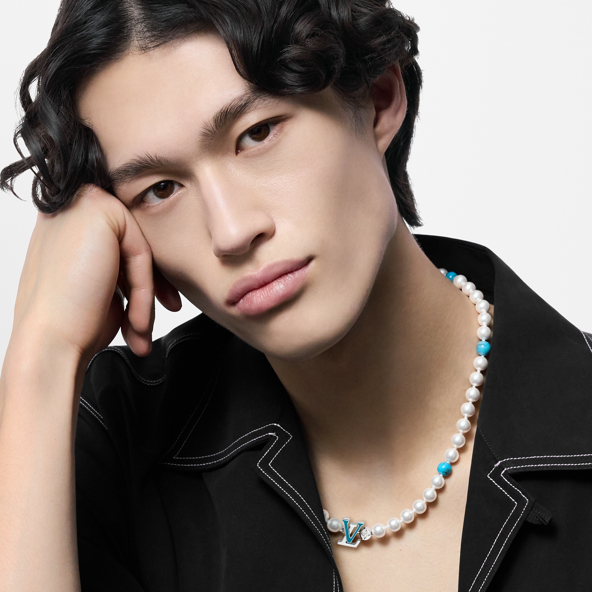 Turquoise Rodeo Necklace S00 in Men