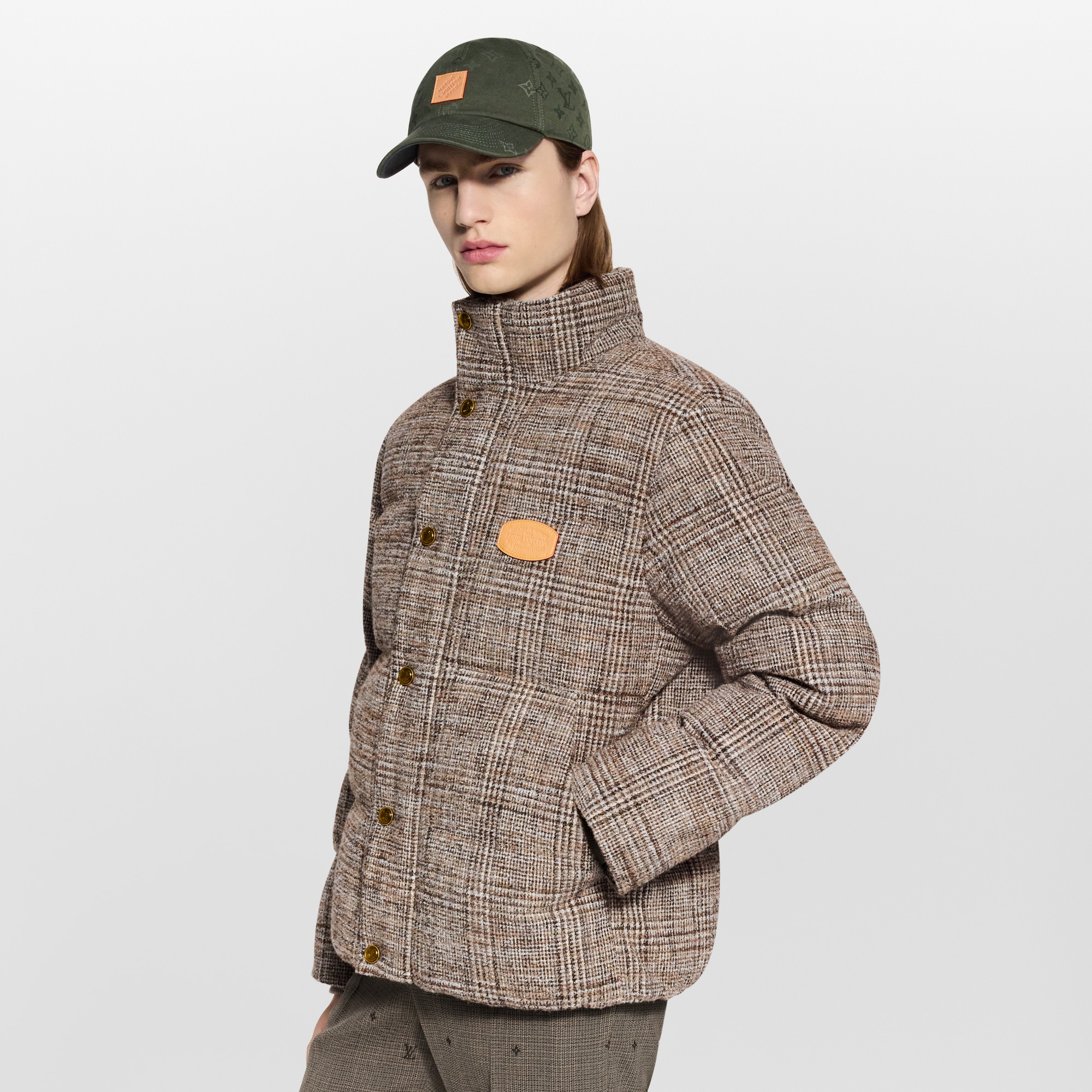 Tweed Down Blouson  in Men