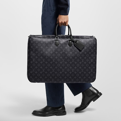 Two-Hanger Garment Cover Monogram Eclipse in Trunks, Travel and Home's Travel Bags and Rolling Luggage Travel Bags collections by Louis Vuitton (Product zoom)