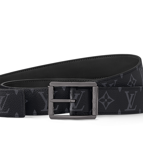 Uptown 35MM Reversible Belt Monogram Eclipse Canvas in Men's Accessories New This Season collections by Louis Vuitton (Product zoom)
