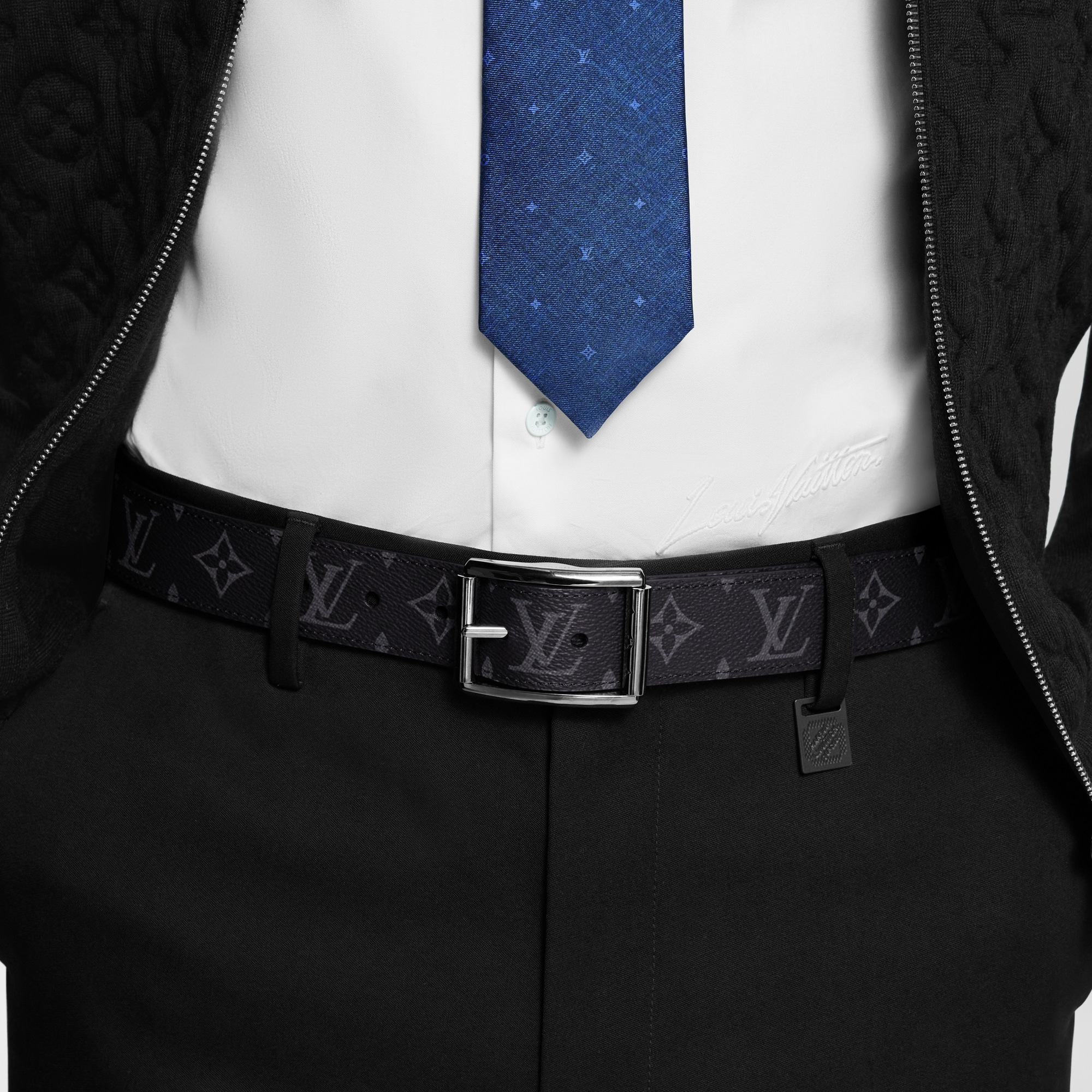 Uptown 35MM Reversible Belt Monogram Eclipse Canvas in Men