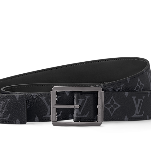 Uptown 35MM Reversible Belt Monogram Eclipse Canvas in Men's Accessories New This Season collections by Louis Vuitton (Product zoom)