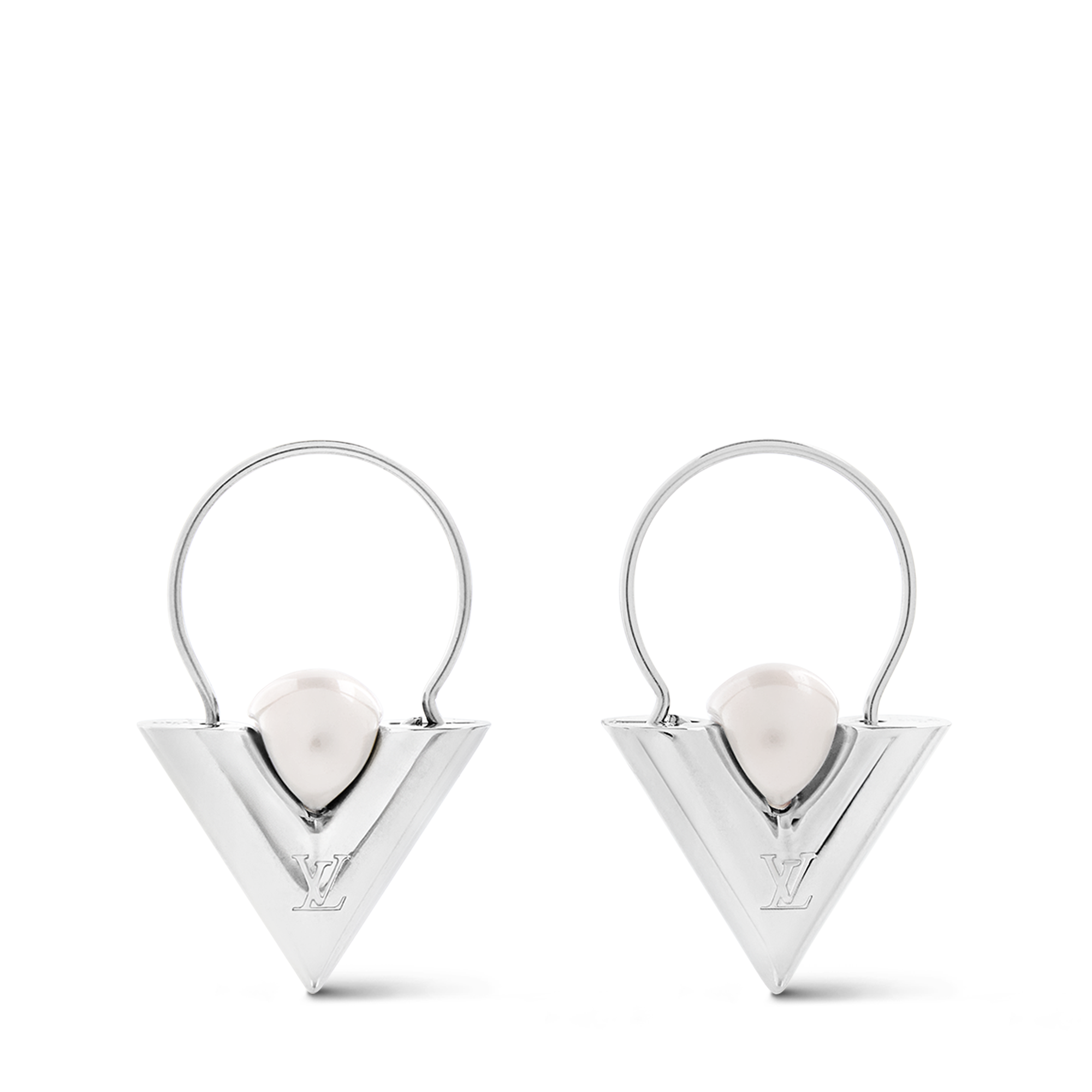 V For Vuitton Pearl And  Metal Earrings S00 in Women