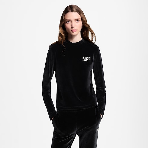 Velvet Long-Sleeved Top in Women's Ready-to-Wear Tops and Shirts collections by Louis Vuitton (Product zoom)