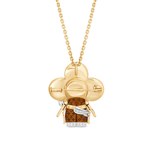 Vivienne Horse Pendant, Yellow Gold, White Gold, Lacquer & Diamonds in Les Extraordinaires's Jewellery Necklaces and Pendants collections by Louis Vuitton (Product zoom)