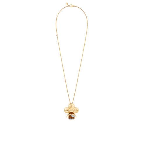 Vivienne Horse Pendant, Yellow Gold, White Gold, Lacquer & Diamonds in Les Extraordinaires's Jewellery Necklaces and Pendants collections by Louis Vuitton (Product zoom)