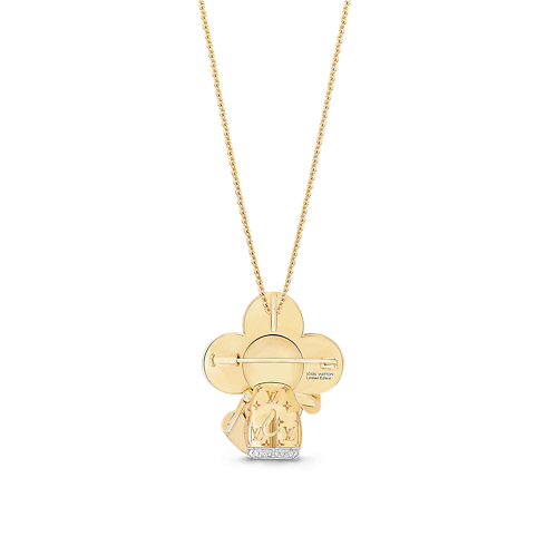 Vivienne Maneki Neko Pendant, 3 Golds, Lacquer & Diamonds in Jewellery's Categories Necklaces and Pendants collections by Louis Vuitton (Product zoom)