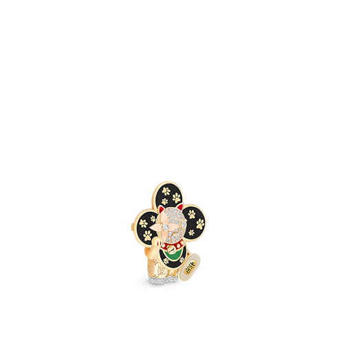 Vivienne Maneki Neko Pendant, 3 Golds, Lacquer & Diamonds in Jewellery's Categories Necklaces and Pendants collections by Louis Vuitton (Product zoom)