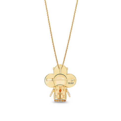 Vivienne Orange Lion Dance Pendant, Yellow Gold, White Gold, Lacquer, Diamonds & Coloured Stones in Jewellery's Categories Necklaces and Pendants collections by Louis Vuitton (Product zoom)