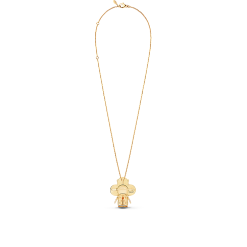 Vivienne Orange Lion Dance Pendant, Yellow Gold, White Gold, Lacquer, Diamonds & Coloured Stones in Jewellery's Categories Necklaces and Pendants collections by Louis Vuitton (Product zoom)