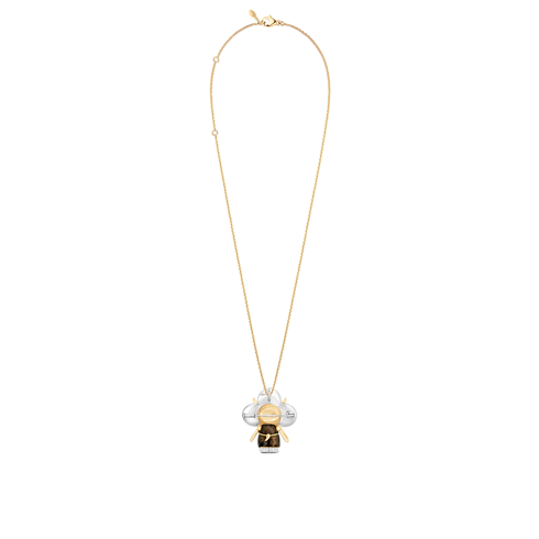 Vivienne Ox Pendant, 3 Golds, Lacquer, Diamonds & Colored Gemstones in Les Extraordinaires's Jewellery Necklaces and Pendants collections by Louis Vuitton (Product zoom)
