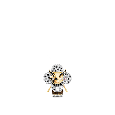 Vivienne Ox Pendant, 3 Golds, Lacquer, Diamonds & Colored Gemstones in Les Extraordinaires's Jewellery Necklaces and Pendants collections by Louis Vuitton (Product zoom)