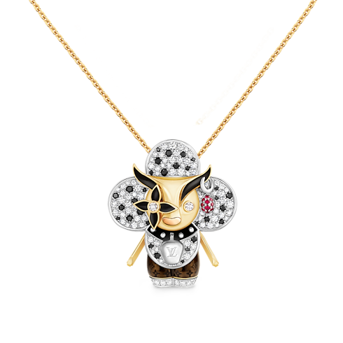 Vivienne Ox Pendant, 3 Golds, Lacquer, Diamonds & Colored Gemstones in Les Extraordinaires's Jewellery Necklaces and Pendants collections by Louis Vuitton (Product zoom)