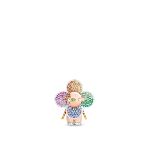 Vivienne Rainbow Pendant, 3 Golds, Diamonds And Coloured Gemstones in Jewellery's Categories All Fine Jewellery collections by Louis Vuitton (Product zoom)