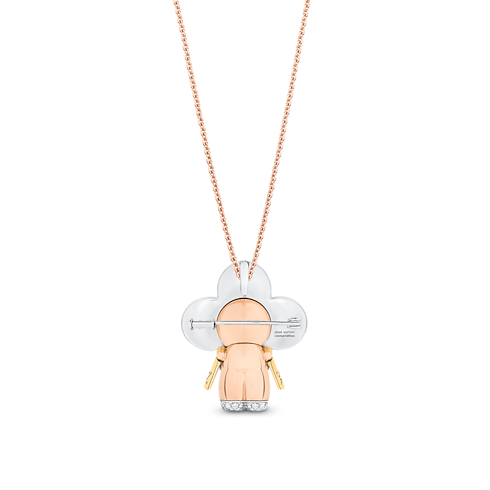 Vivienne Rainbow Pendant, 3 Golds, Diamonds And Coloured Gemstones in Jewellery's Categories All Fine Jewellery collections by Louis Vuitton (Product zoom)