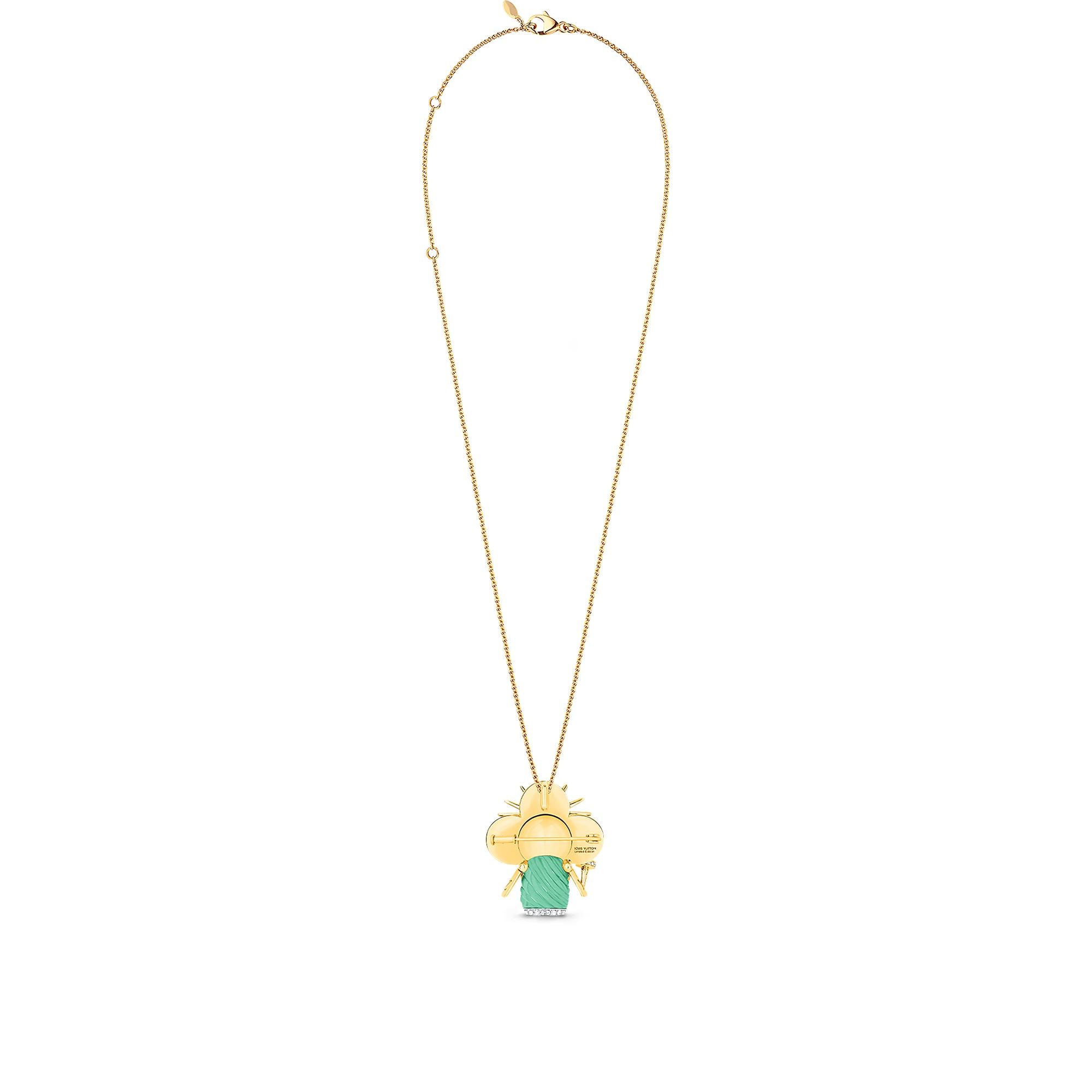 Vivienne Statue Of Liberty, White Gold, Yellow Gold, Lacquer & Diamonds  in Jewellery