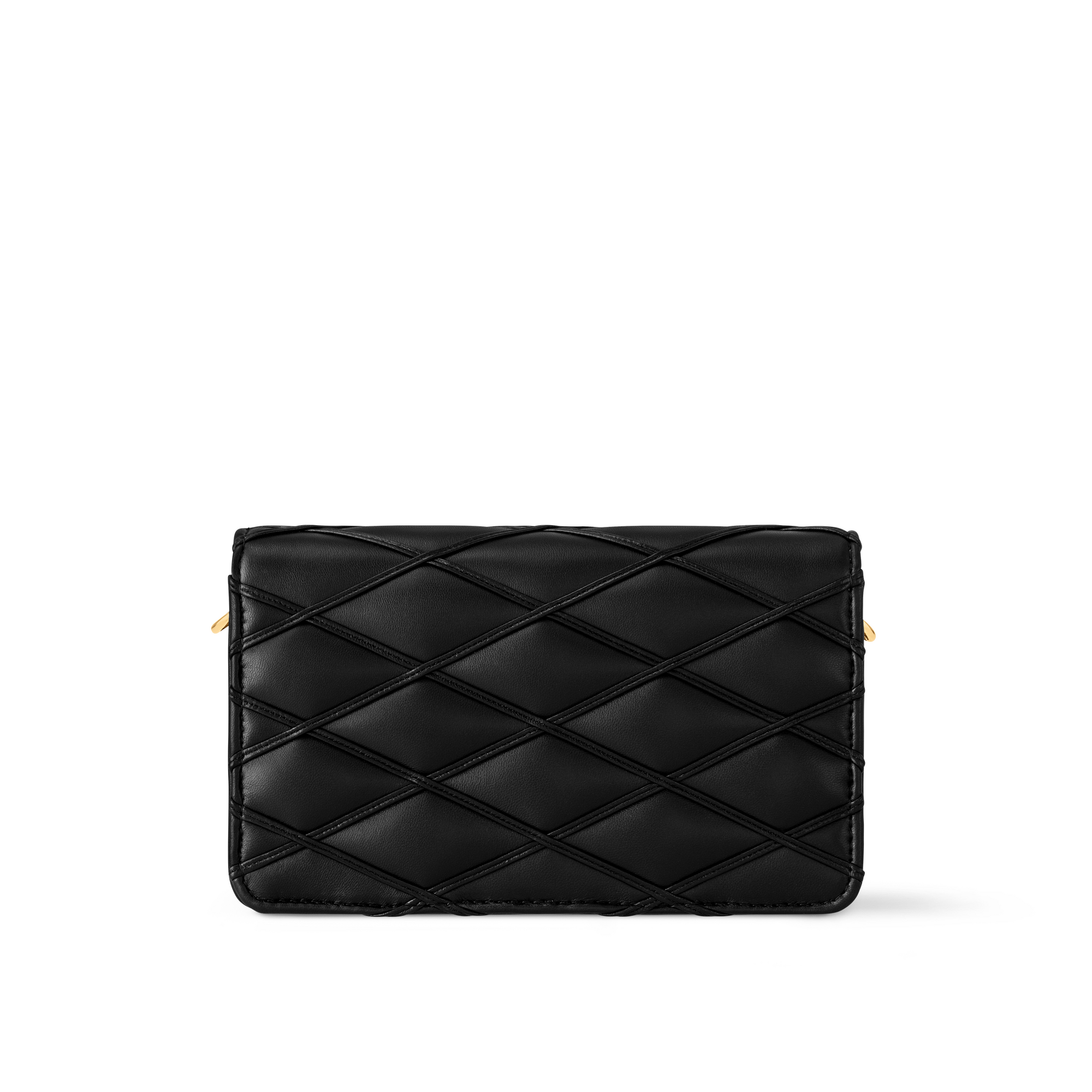 Wallet On Chain GO-14 Malletage Leather in Women