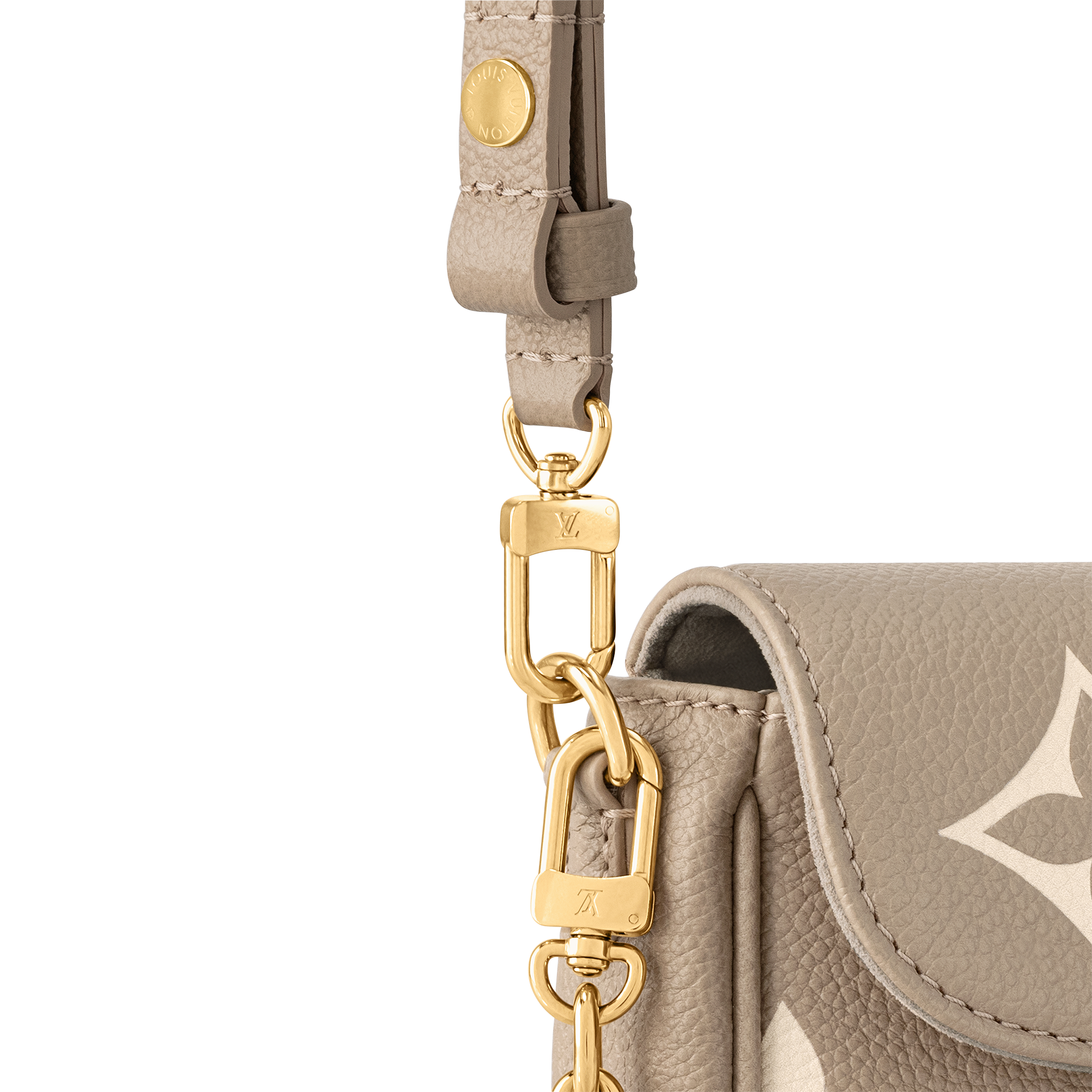 Wallet On Chain Ivy Bicolour Monogram Empreinte Leather in Women