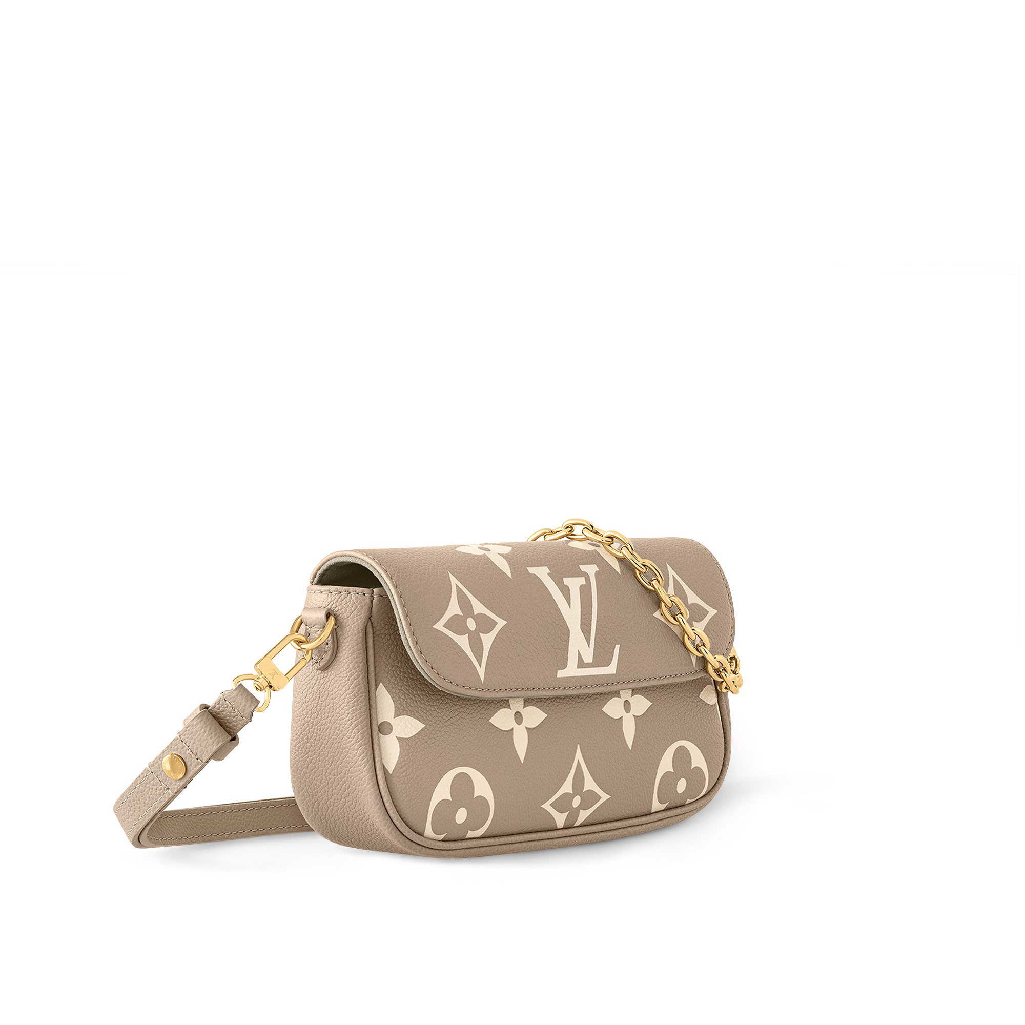 Wallet On Chain Ivy Bicolour Monogram Empreinte Leather in Women