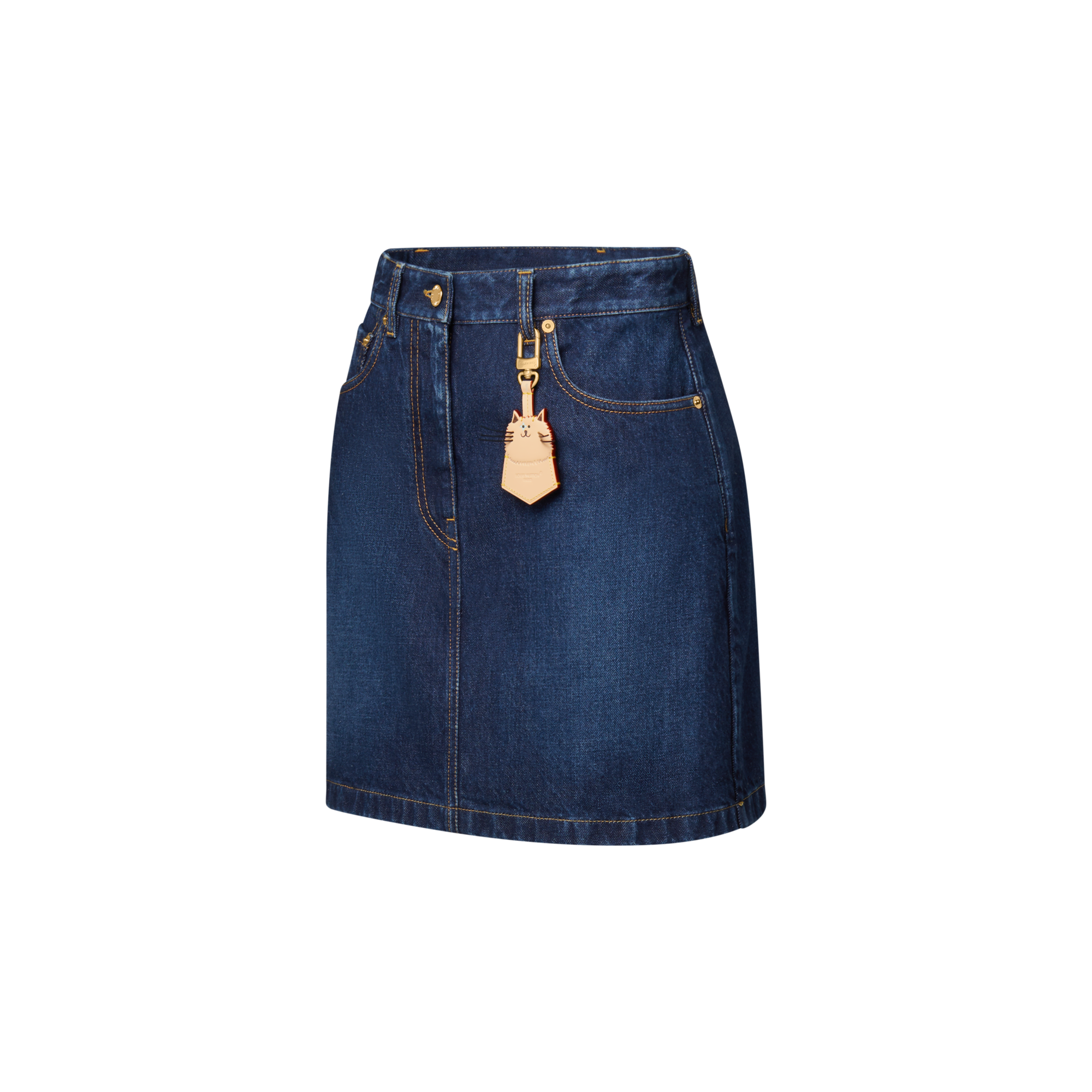 Washed Denim Skirt  in Women