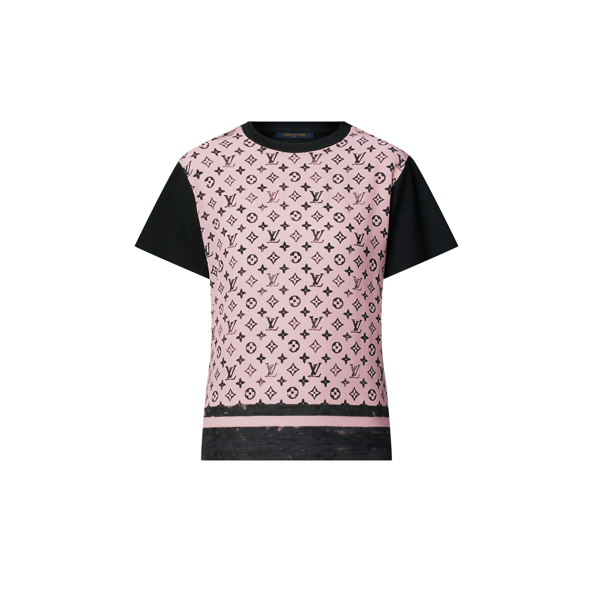 Washed Monogram Front T-Shirt  in Women