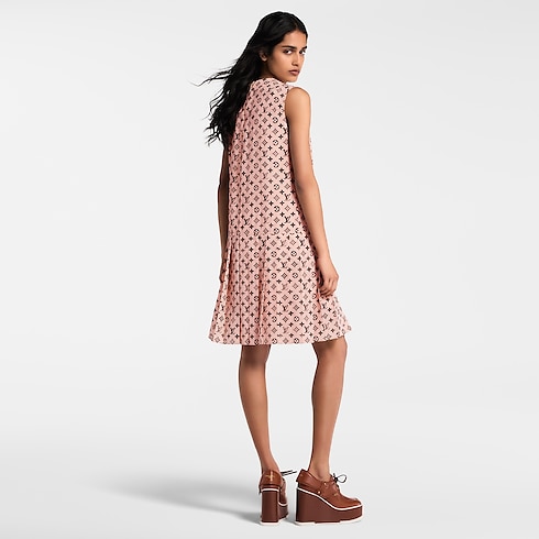 Washed Monogram Pleat Dress in Women's Ready-to-Wear Dresses collections by Louis Vuitton (Product zoom)