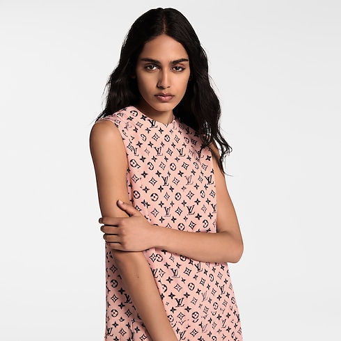 Washed Monogram Pleat Dress in Women's Ready-to-Wear Dresses collections by Louis Vuitton (Product zoom)